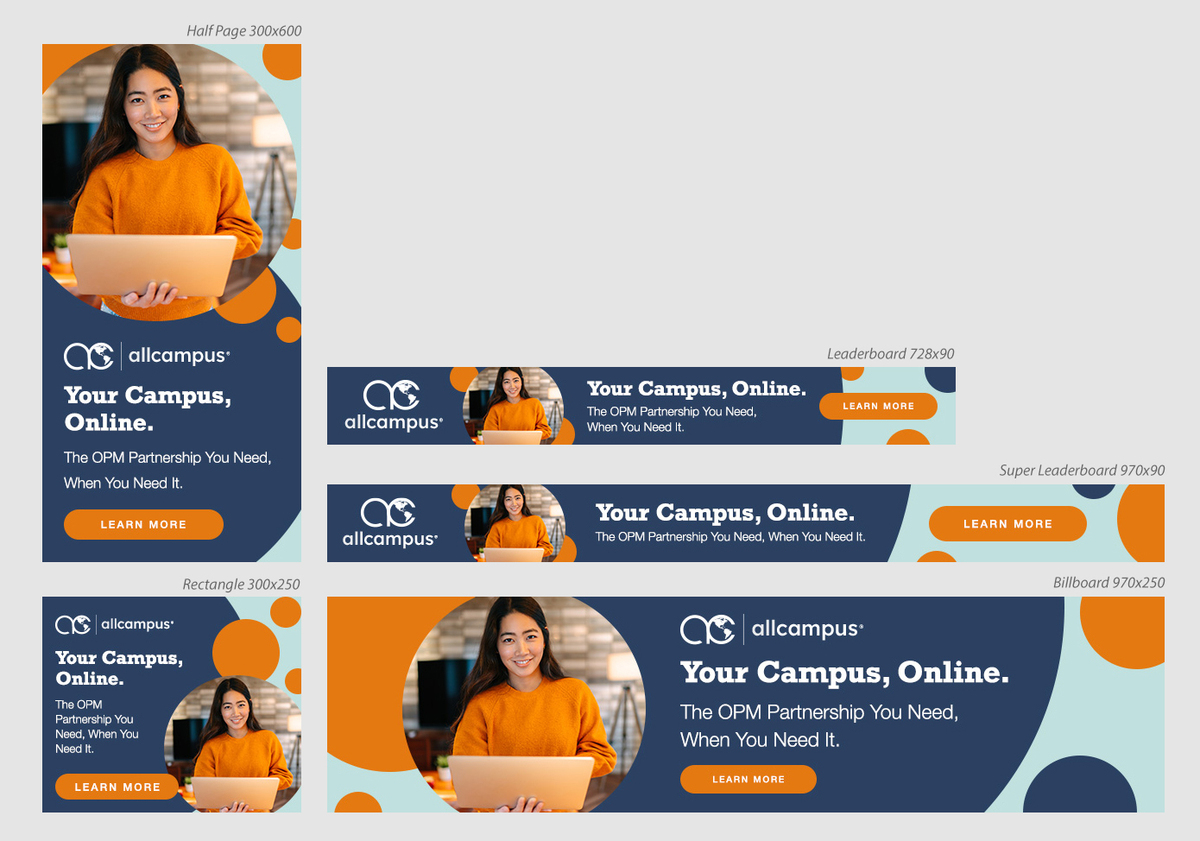 Display Banners - Your Campus, Online - Catalina Blue