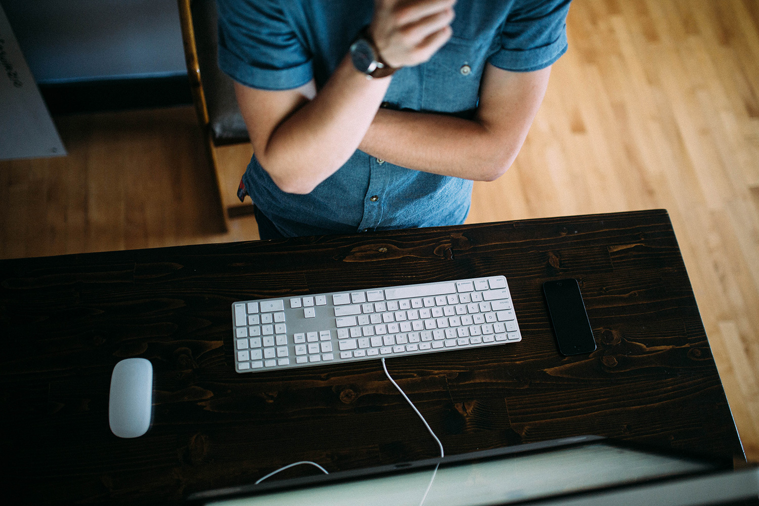 Purchased Image - Man at Desk