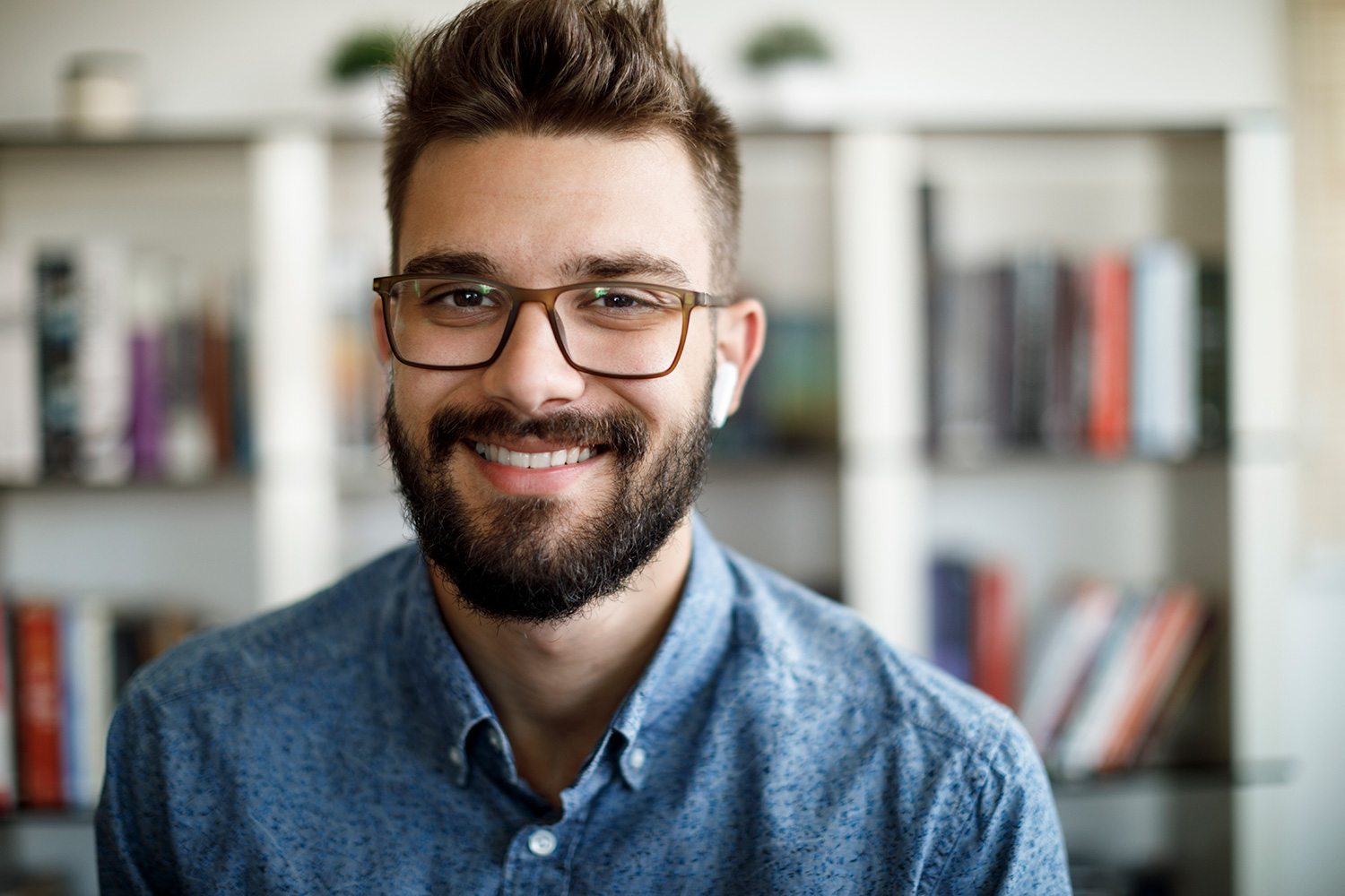 Purchased Image - Bearded Male Smiling